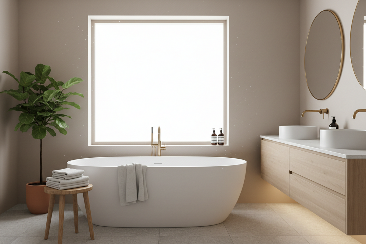 Wall-mounted bathroom storage