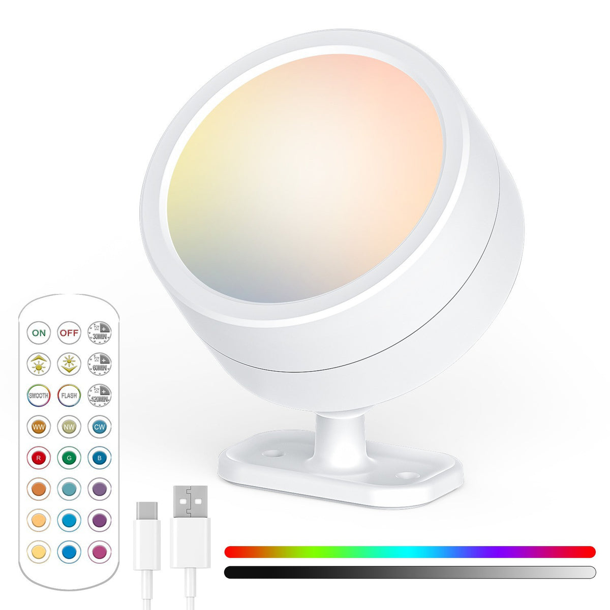 Rotating Bedside Wall Lamp